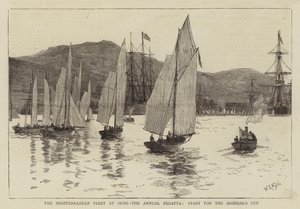 A Földközi-tengeri Flotta Sigriben, az Éves Regatta, az Admiral